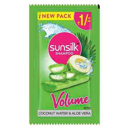 Sunsilk Hair Shampoo Coconut Water & Aloe Vera Volume Re.1/-