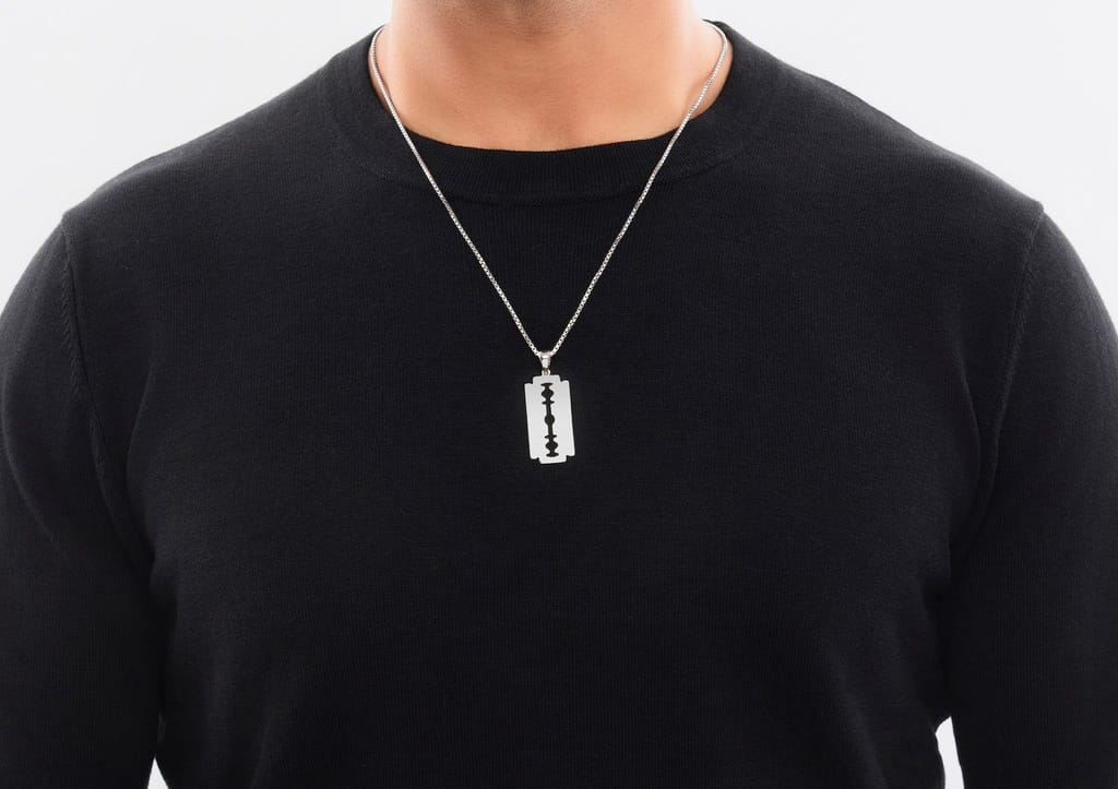 Razor Blade Pendant