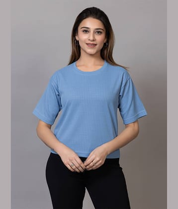 RuarX Women Cotton Blend Solid Regular Round Neck T-Shirt ( White )