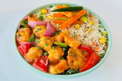 Chili Schezwan Double Chicken Bowl