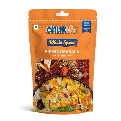 Chukde Biryani Pulav Masala | Authentic Indian Spice Blend with Cinnamon, Cloves, and Bay Leaves | Perfect for Biryani, Pulao, and Rice Dishes | 50 Gram | Pack of 2