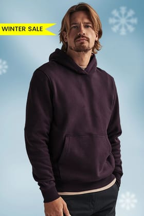 Wine - Fleece Hoodie-S