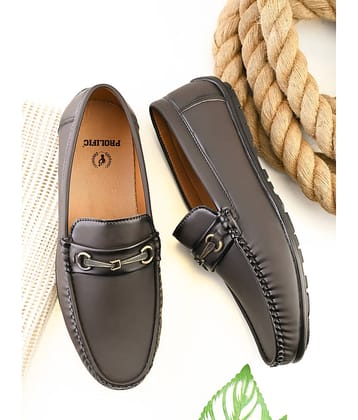 Prolific CM10611 Brown Men's Slip-on Shoes