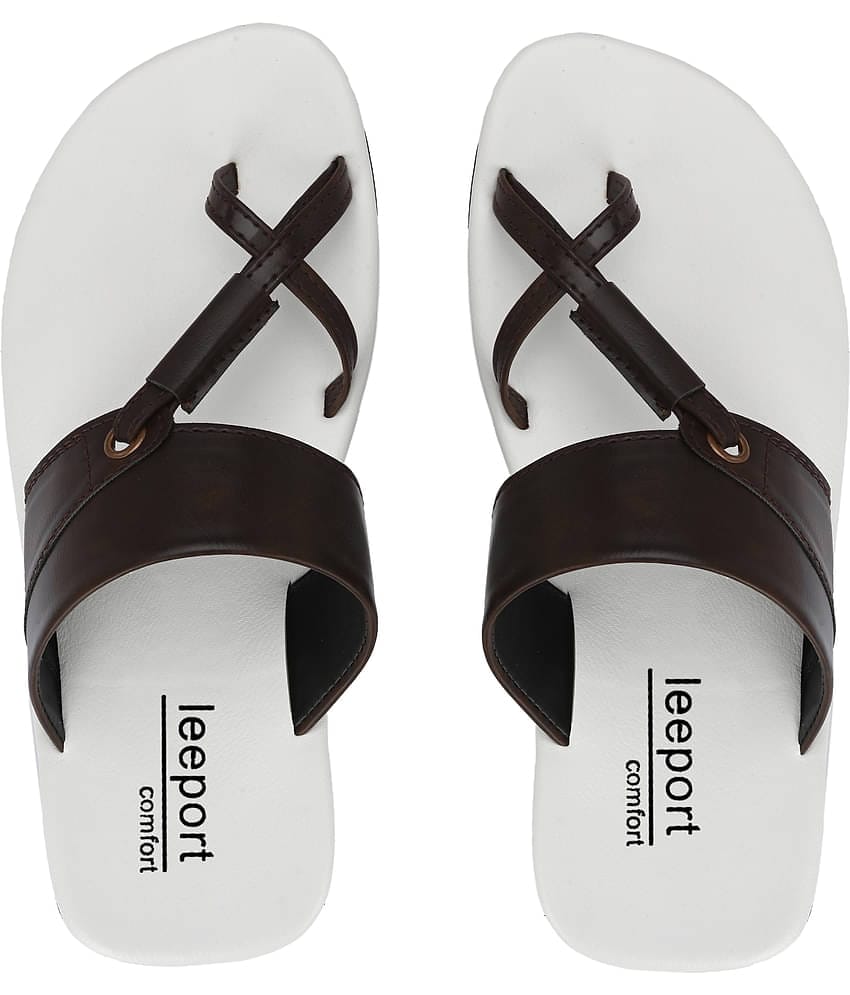 Leeport - Camel Men's Leather Slipper