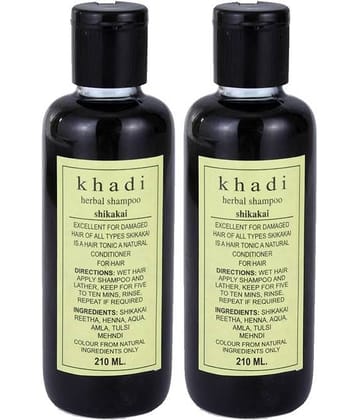 Khadi Shikakai Shampoo- Twin  Pack - 210 Ml
