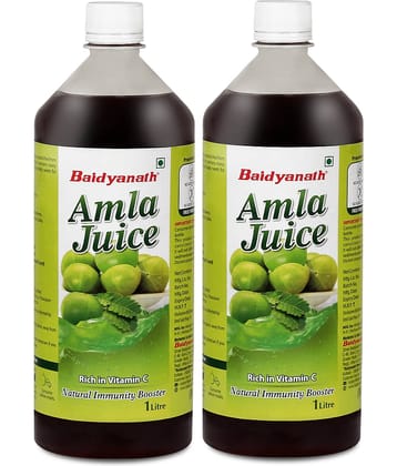 Baidyanath Amla Juice Immunity Booster Help Increase Metabolism & Digestion 1L (Pack of 2)