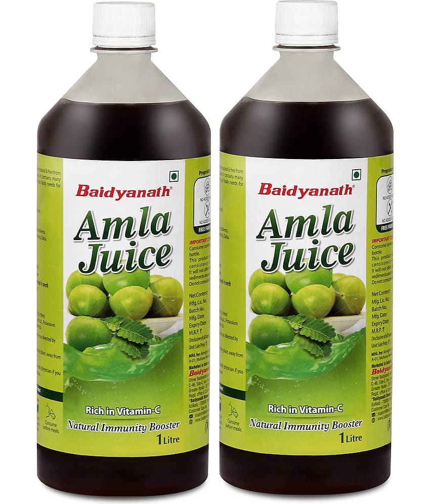 Baidyanath Amla Juice Immunity Booster Help Increase Metabolism & Digestion 1L (Pack of 2)