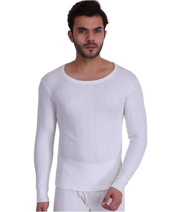TT Pack of 1 Cotton Blend Thermal Tops For Men's ( White )