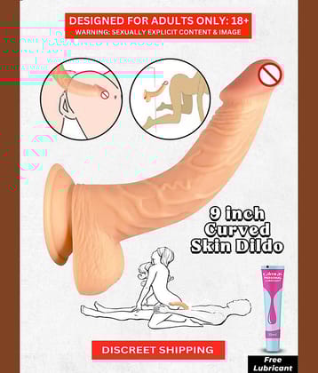 8 Inch Pink Head Realistic Lifelike Dildo With Strong Suction Cup and 100% Skin Feeling + Free Lubricant