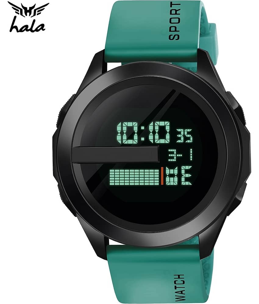 Hala - Green Silicon Digital Men's Watch