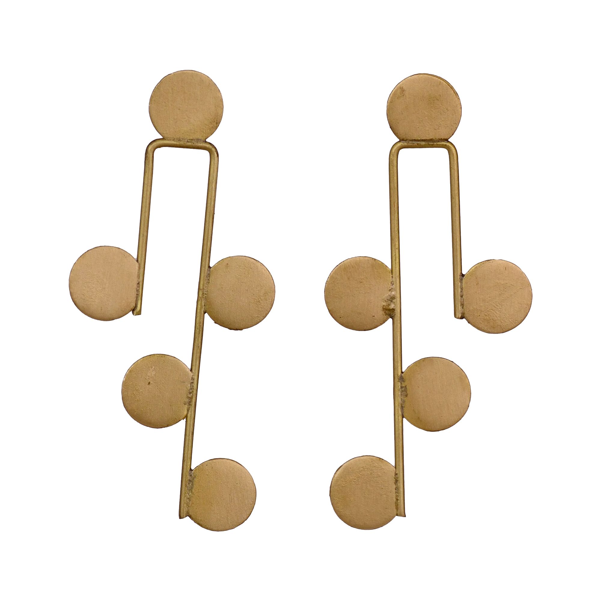 Handcrafted Brass Long Earring