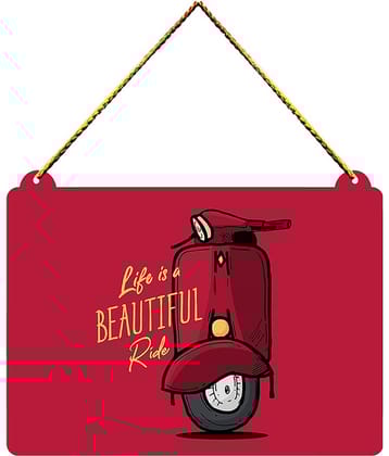 Positive Vibe Lifestyle Wood wall hanging for home decor Wall Sculpture Multi - Pack of 1