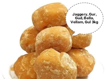 Jaggery, Gur, Gud, Bella, Vellam, Gul 3kg