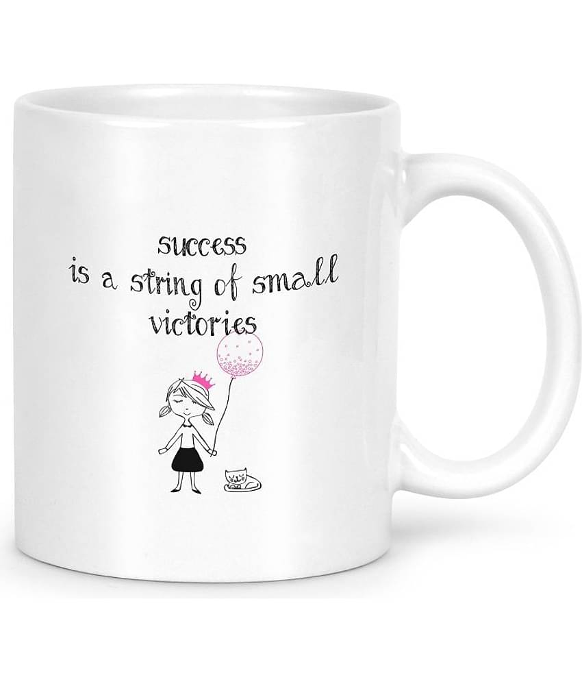 Idream Quote Printed Ceramic Coffee Mug 1 Pcs 330 mL