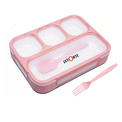 La' Forte Leak Proof Lunch Box,1000ml Box BPA Free (Color supply as per availability)