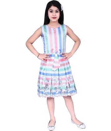 Arshia Fashions Satin A-line Dress For Girls ( Pack of 1 , Pink )
