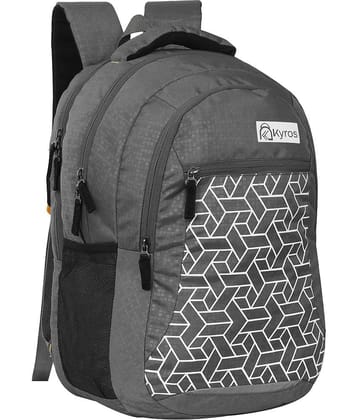 Kyros Grey Polyester Backpack ( 28 Ltrs )
