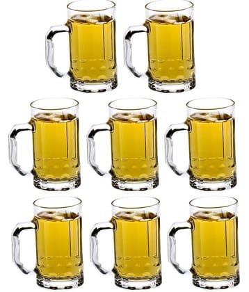 Afast Beer Mug Glasses Set,  400 ML - (Pack Of 8)