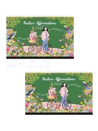 Set of 2 Desk Calendars 2025| Freebie worth INR 429-Positive Affirmations / Positive Affirmations