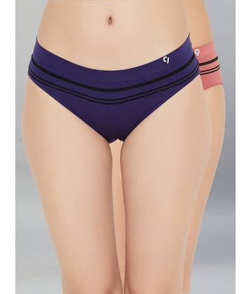 C9 Airwear Pack of 2 Nylon Striped Women's Bikini ( Multi Color )
