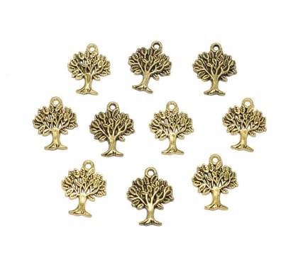 Gold Mini Metal Alloy Charms Gold Smooth Finish Use For Jewelry Makings , CHG-015-Per Packet of Approx 35 Pcs (50 Gram) / 21 MM
