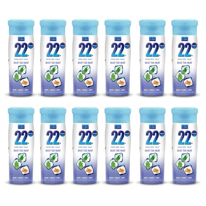 Vi-John 22 Degree Cooling Talc Beat the Heat Neem,Sandal and Mint-300g (Pack of 12) Vi-John 22 Degree Cooling Talc Beat the Heat Neem,Sandal and Mint-300g (Pack of 12)