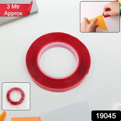 Heavy Duty Transparent Acrylic Foam Mounting Tape (3 Mtr Approx / 1 Pc)