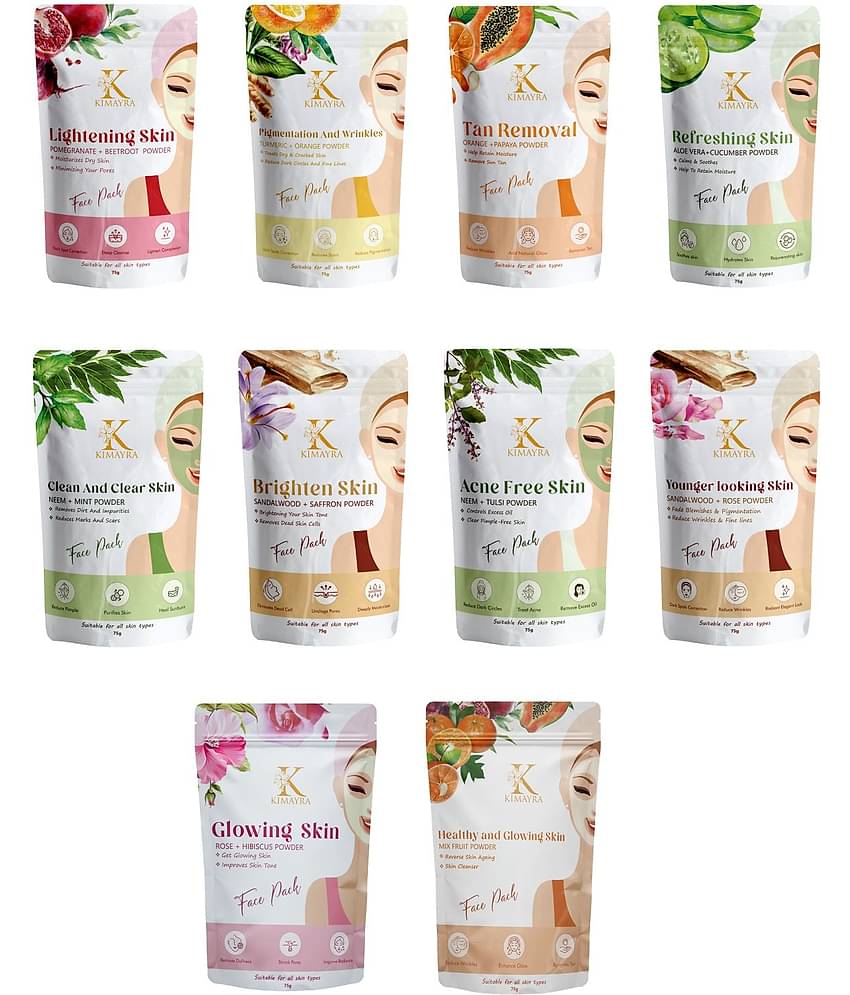 Kimayra - Replenishing & Rejuvenation Face Pack for All Skin Type ( Pack of 10 )