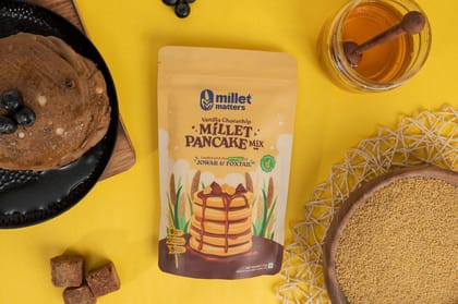 Millet Matters Vanilla Chocochip Millet Pancake Mix Pack of 2 (175 g Each)