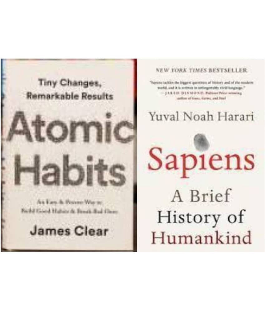 Atomic Habits, Sapiens: Book By James  And Yuval Noah Harari - English  (Paperback, James , Yuval Noah Harari)