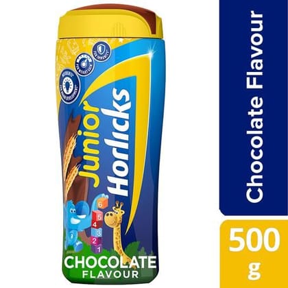 Horlicks Junior - Health Drink, Chocolate - Specialized Nutrition For Kids, 500 g