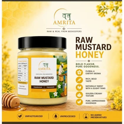 Raw Mustard Honey - 500 gm