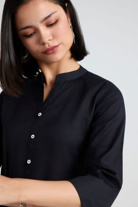 Chhavi Linen Long Kurta-XS