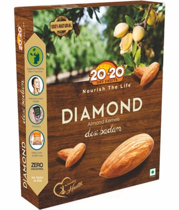 20-20 Dry Fruits Almond (Badam) 750 g Pack of 2