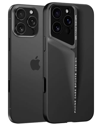 iPhone 16 Series : Luxury Sports Case-iPhone 16 Pro Max / Black
