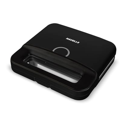 Havells Perfect Fill Plus 800W Toaster Griller Sandwich Maker | 2 Slice| Food Grade Non-Stick Grill Plates | Easy Clean | Power Indicators | 2 year Manufacturer Warranty | Black