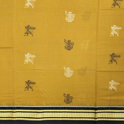Handloom Bomkai Cotton Ikat Saree