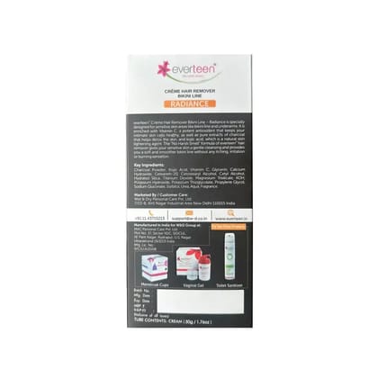 everteen Combo - Yonilife Revitalizing Gel 30g and Radiance Bikini Line Hair Remover Creme 50g - 1 Each