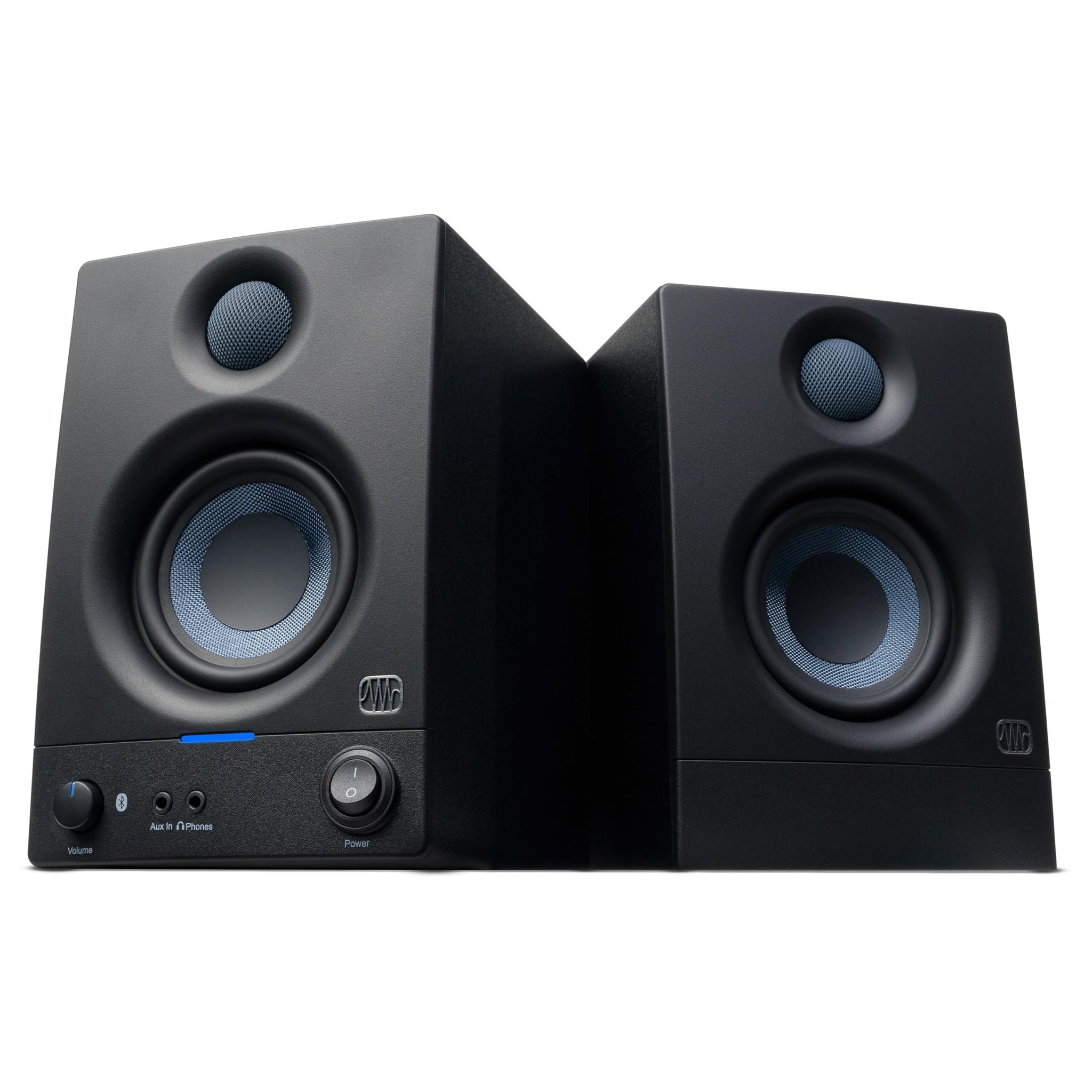 PreSonus Eris 3.5BT 2nd Gen Bluetooth Studio Monitors, Pair — Powered, Active Monitor Speakers for Desktop, Turntable, Record Player, Bookshelf, DJ Speakers Black / 3.5" (Bluetooth)