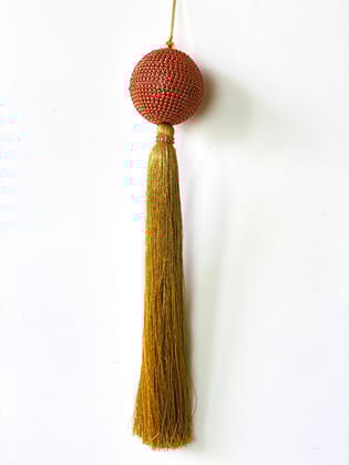 Sequin Red Ball Ornament (Small)