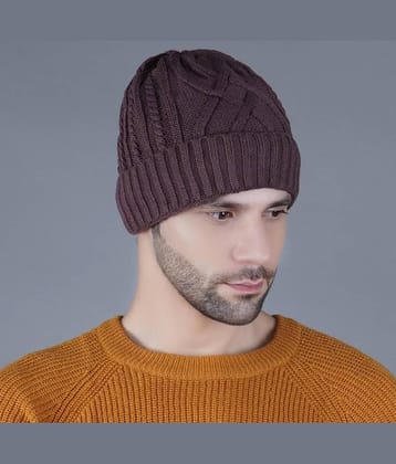 valdez Brown Woollen Men's Cap ( Pack of 1 )