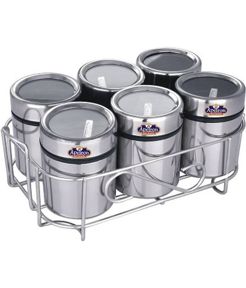 APEIRON - Steel Silver Spice Container ( Set of 1 - 175 )