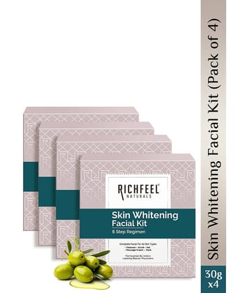 Richfeel 1 Time Use Facial Kit For Normal Skin Fruit 30 ( Pack of 4 )