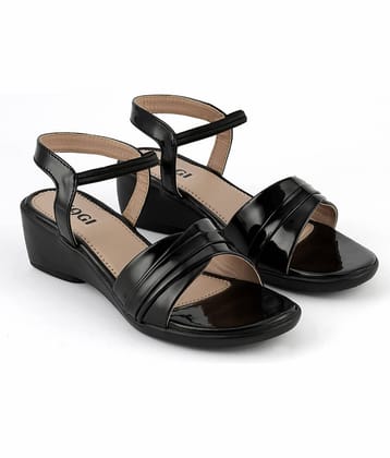 IKAGI Black Women's Sandal Heels
