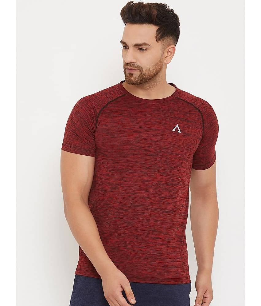 Austiex - Maroon Polyester Regular Fit Men's Sports T-Shirt ( Pack of 1 )