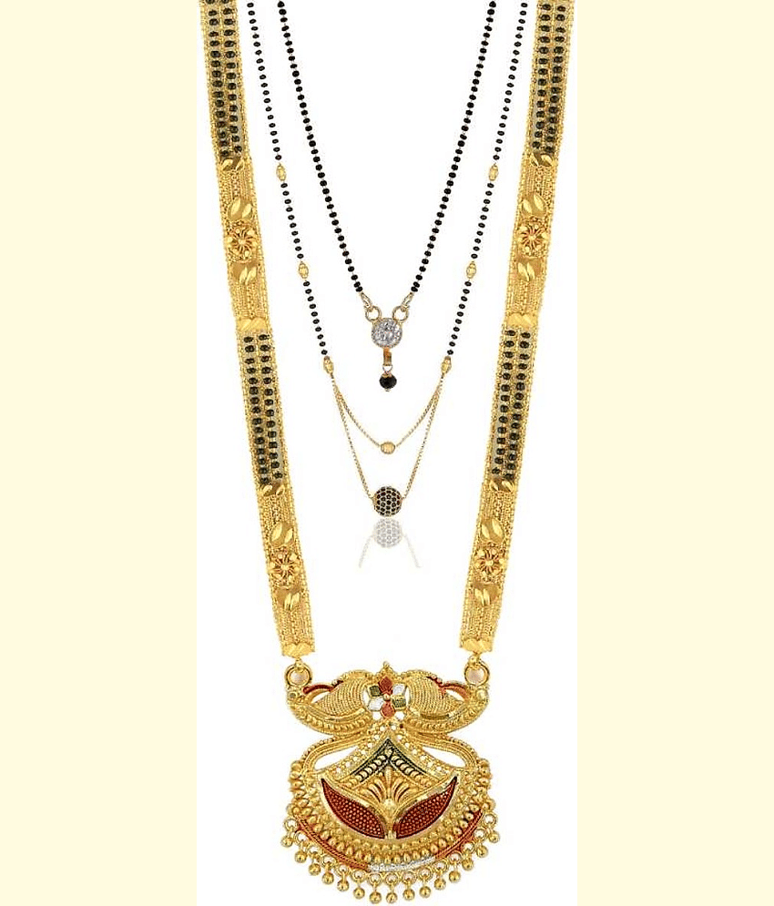 MGSV - Golden Mangalsutra Set ( Pack of 3 )
