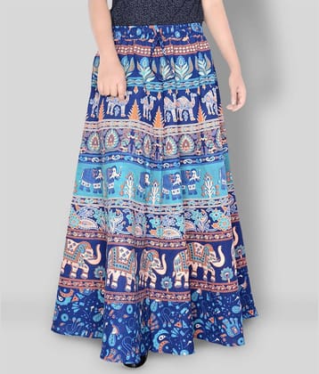 Sttoffa - Multicolor Cotton Blend Women's Wrap Skirt ( Pack of 1 )