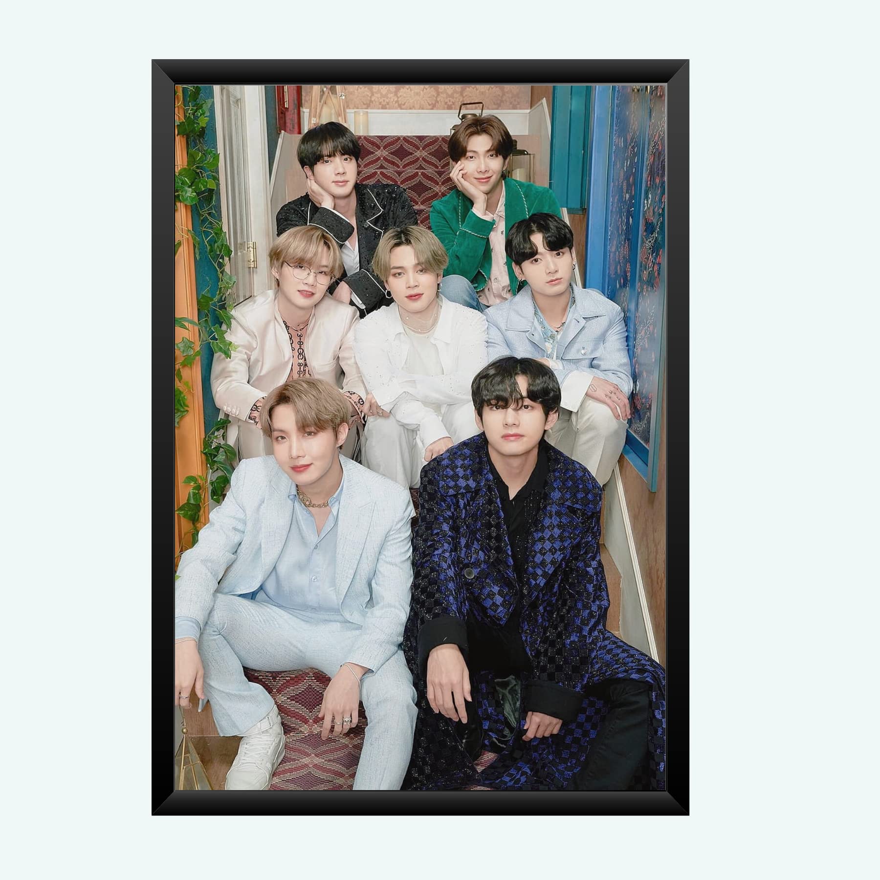 Nokkes Bts Army Bangtan Boy V suga J-Hope Jungkook Jin Jimin Rm 8X12 Inch Size Photo Frame Photo Home Office_bts3_20