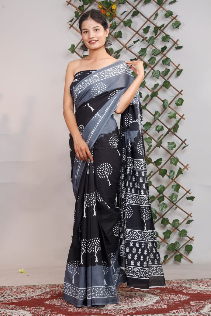 Cotton 92*80 Mulmul Saree