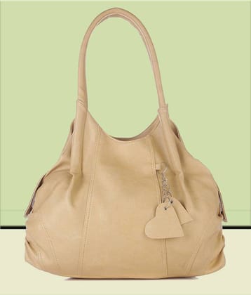 Fostelo Shoulder Bag Faux Leather Set of 1 ( Beige )
